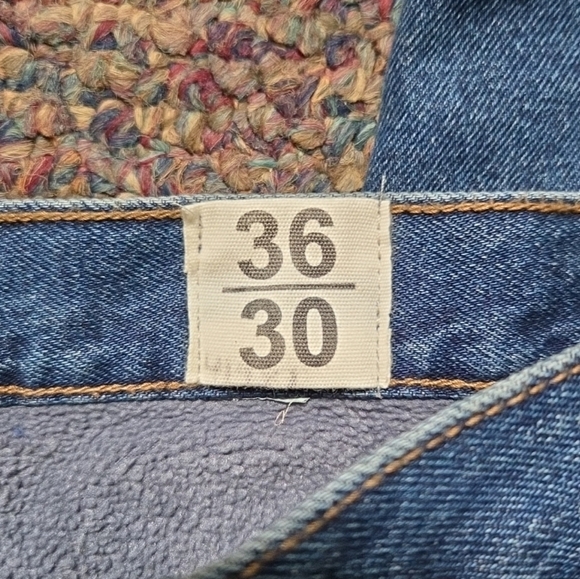 New RedHead Jeans Mens 36x30 Relaxed Fit Fleece Lined Blue Cotton Denim NWT - Picture 2 of 7